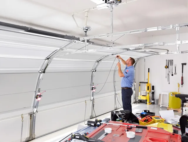Garage door cable repair service by Lakeville Garage Door Repair in Lakeville