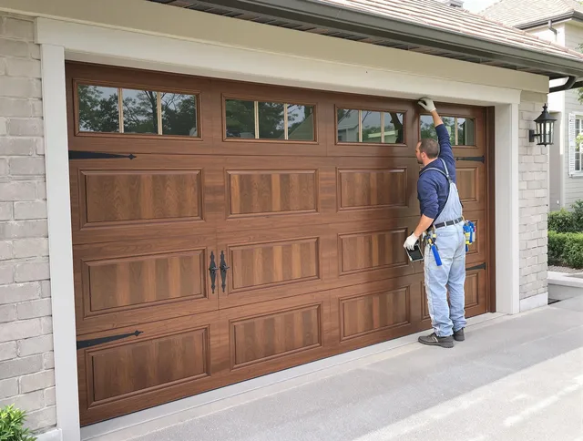 Custom garage door showcase by Lakeville Garage Door Repair in Lakeville