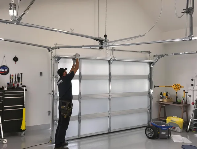 Lakeville Garage Door Repair certified team performing precision garage door installation in Lakeville