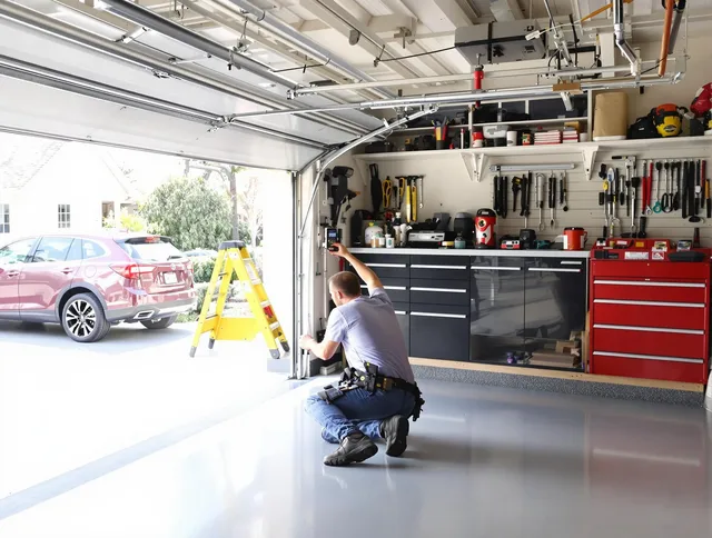 Local garage door repair service by Lakeville Garage Door Repair in Lakeville