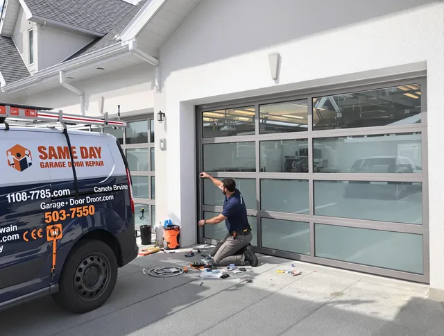 Same-day garage door repair service by Lakeville Garage Door Repair in Lakeville
